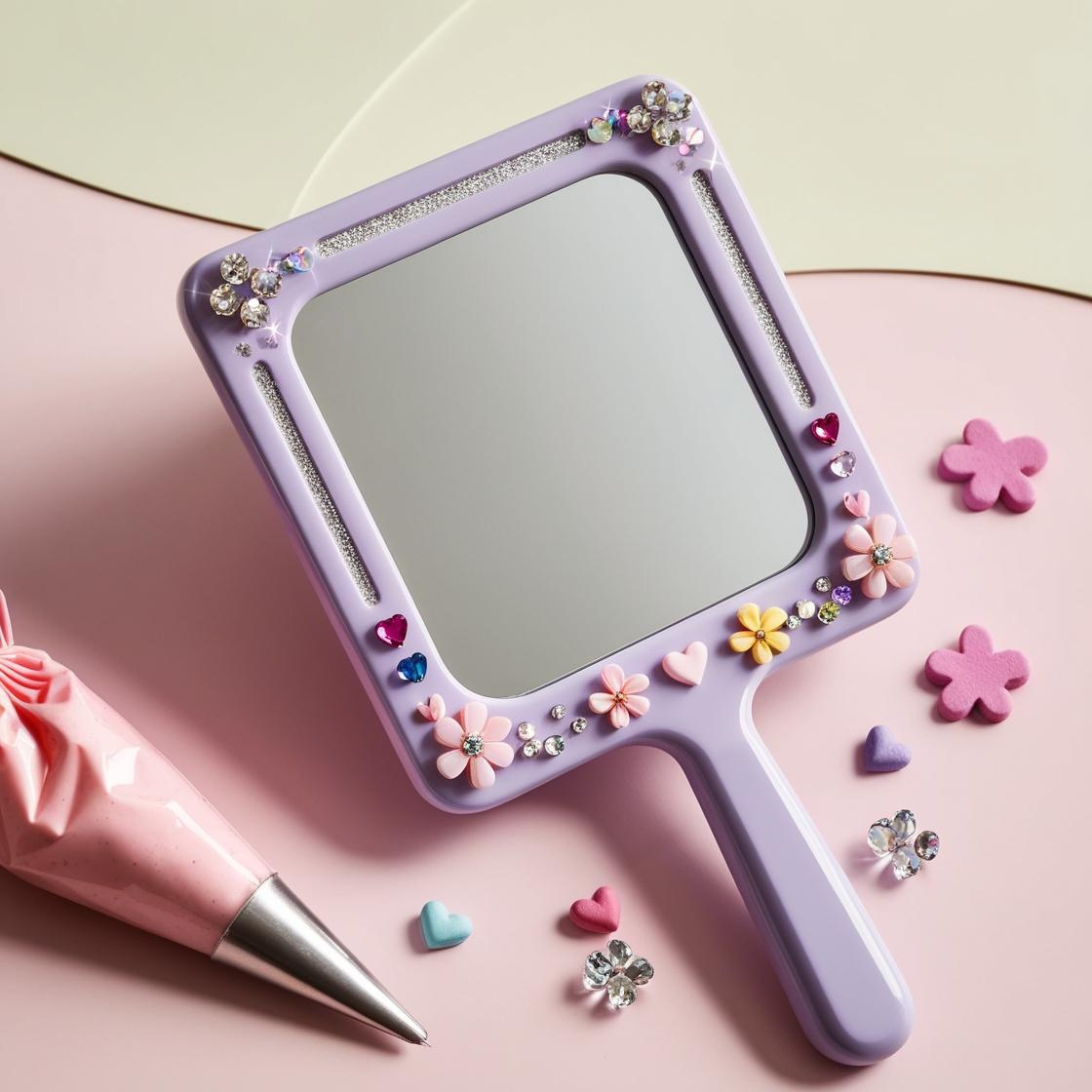 Kit DIY Personnalisable : Créez Votre Miroir à main Kawaii customisé!